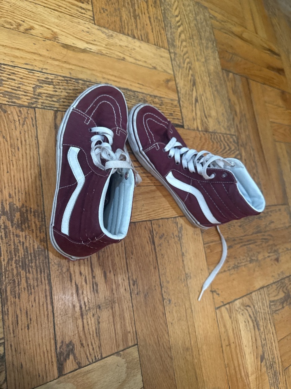 Womens Vans Sk8 Hi Maroon